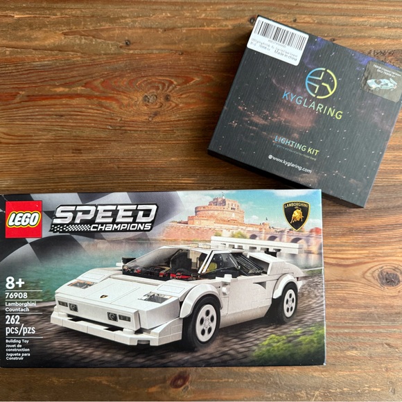 NEW LEGO Speed Champions Lamborghini Countach 76908 + LED Lighting Kit Bundle - Picture 1 of 8